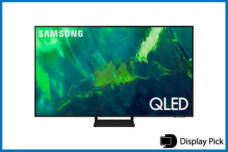 SAMSUNG 55-Inch Class QLED Q70A Series tv for nintendo switch