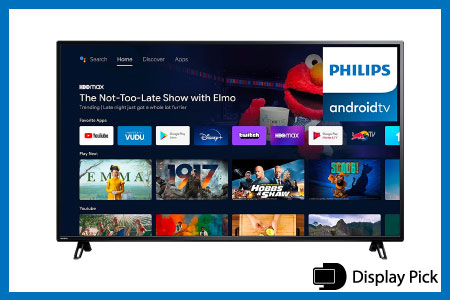 PHILIPS 65-Inch 4K UHD LED Android Smart TV
